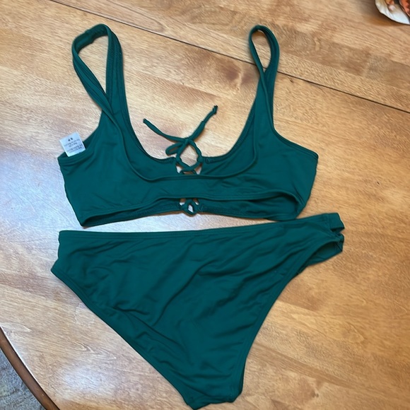 Emerald Green Romi L Space Bikini Set - Picture 5 of 11
